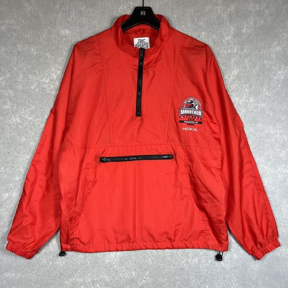 Walt Disney World Marathon Weekend 2010 Medical Cigna Rain Jacket Red SZ Medium
